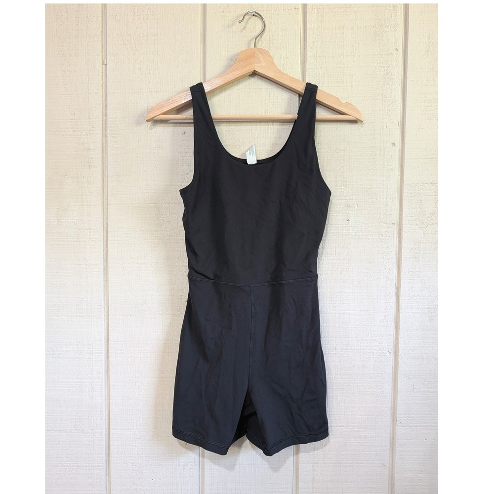 Yogalicious Lux Core Endurance Romper Black Runzie Activewear Small